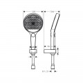 Душовий гарнітур Hansgrohe Rainfinity 26851700 130 3jet, білий матовий - Фото 1